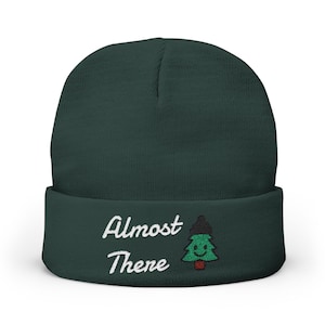 Embroidered Knit Beanie: Millennial Hiker Outdoor Cap
