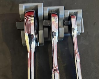 Soporte magnético modular para trinquetes de 1/4", 3/8" y 1/2" – Organizador de herramientas