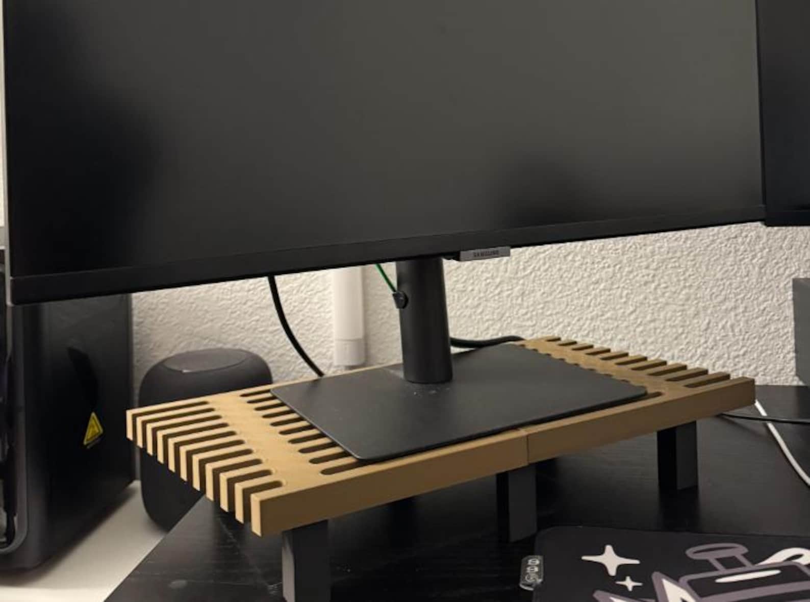 Desk Riser Shelf Setup Monitor Stand Riser | Desk Organizer Shelf | Minimalist Desk Setup - Etsy