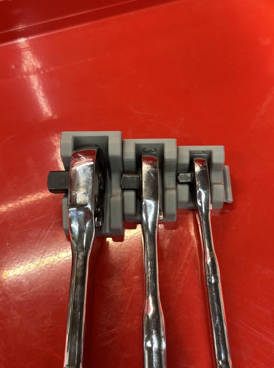 QRT Basic Modulare Ratschen-Organizer Mit Magneten 1/4, 3/8 & 1/2