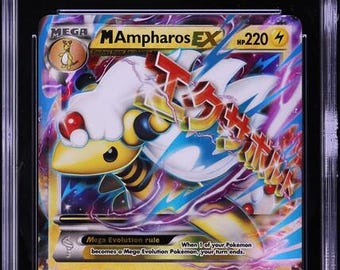M Ampharos EX - Etsy