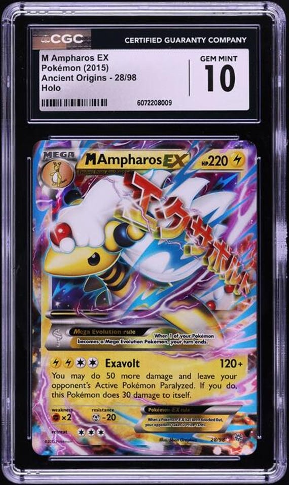 Pokemon TCG! M Ampharos EX - XY - Ancient Origins (AOR)