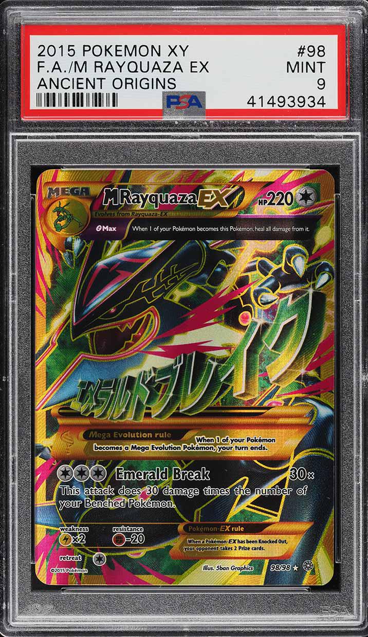 2015 Pokemon XY Ancient Origin M Rayquaza EX #98 - Etsy