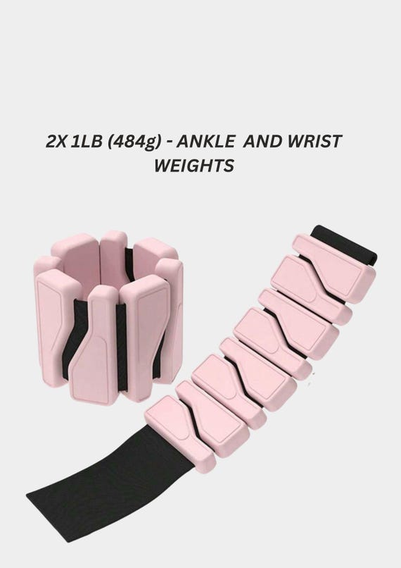 Ensemble De Poids De Cheville Et Poignet Réglables 1 Lb - Pour Fitness, Marche, Course - Matériel D'Entraînement Neuf