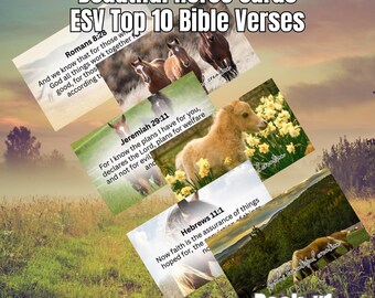 Horse Bible Verses - ESV Scripture - Printable Inspiration, 300 DPI (Digital Download)