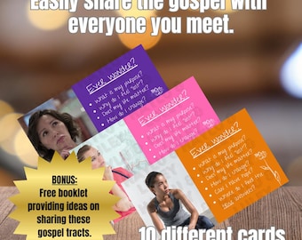 Colorful Gospel Tracts for Women: Evangelism Designs (Digital Download)