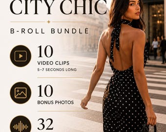 Luxury City Chic B-Roll Bundle | 10 Fashion Lifestyle Video Clips + Bonus Photos | Luxury Travel