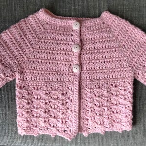 Cardigan rosa per neonati 12-18 mesi