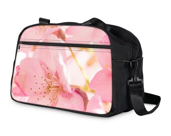 Pink Cherry Blossom Fitness Handbag | Gym Duffle