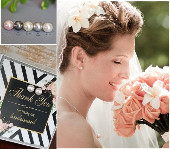 Bridal “I Do” Stud Earring Set of 2