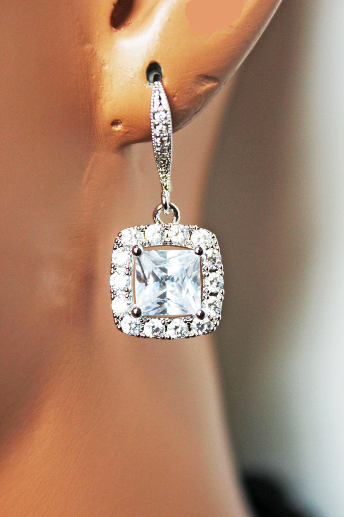 Wedding Earrings and Necklace Jewelry Set, Wedding Earrings, Wedding Necklace, Bridal Jewelry