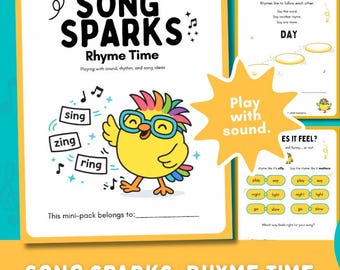 Song Sparks: Rhyme Time – Un pack creativo de composición musical para niños de 6 a 10 años
