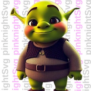 Shrek SVG PNG | Cartoon Ogre Clipart | Cricut & Silhouette Cut File | Shrek Sticker Sublimation | Digital Download