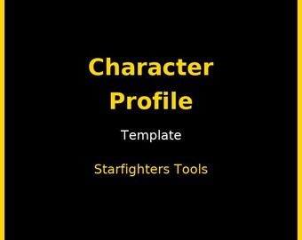Character Profile Template | Character Development Worksheet | Writing PDF