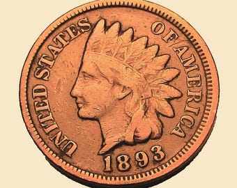 インディアンヘッド ペニー - 1890 年から 1899 年のセント - 日付