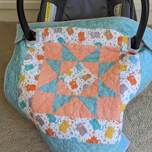 Housse de siège auto antidérapante - MOTIF - Téléchargement numérique - Patron de courtepointe