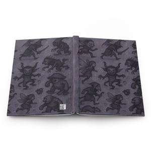 Dark Fantasy Hardcover Journal: Enchanted Creatures, Fairy Tale Notebook
