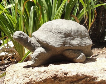 VINTAGE DESERT TORTOISE (5 Color Options): Solid Durable Stone w/ Rustic Texture. Home Design, Sealed for Outdoors. Handcrafted in U.S.A