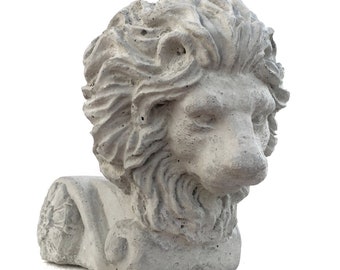 VINTAGE LION POTFEET (Set/3...Four Color Options): Elevate Planters w/ Solid Stone, Outdoor Safe Garden Patio Décor. Handcrafted in U.S.A