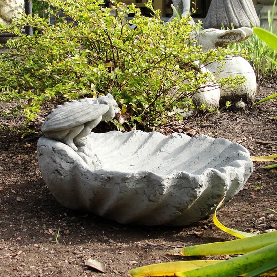 Gargoyle Bird Feeder Choice Of Colors Solid Stone Bird Etsy