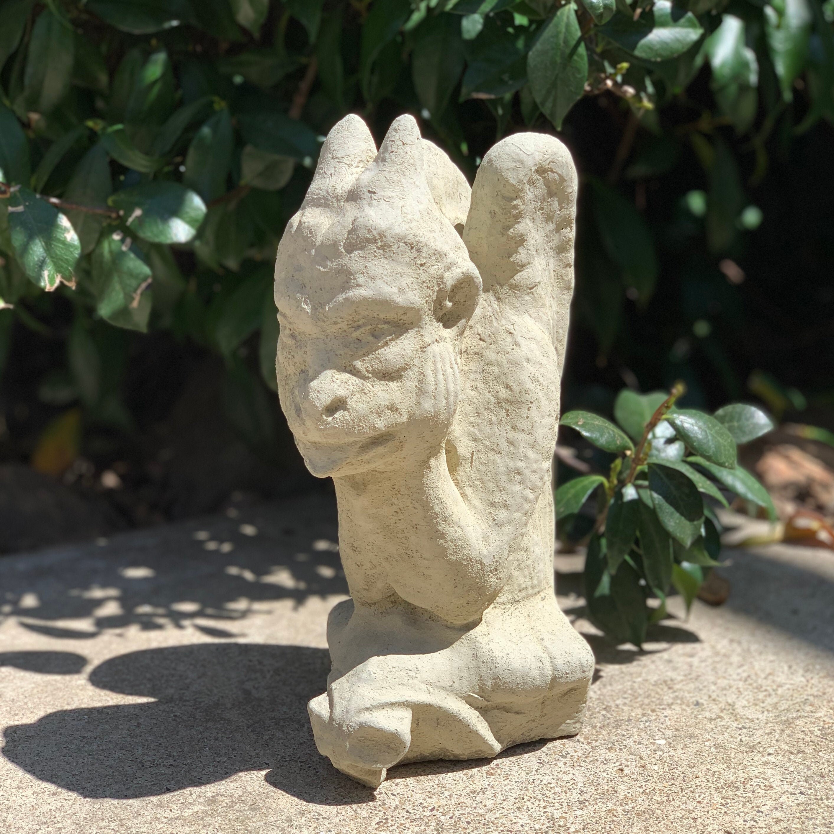 VINTAGE GARGOYLE STATUE C Solid Durable Stone European Etsy België