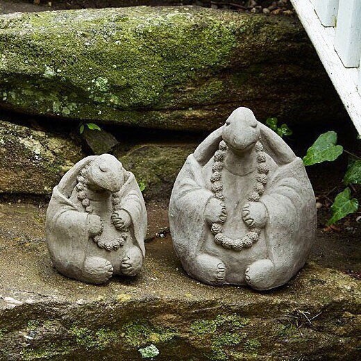 ZEN MEDITATING TURTLES (Choice Size & Color): Solid Stone Inspiring S…