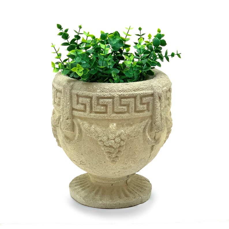 VINTAGE GRECIAN PLANTERS C Solid Durable Stone Urn. Will Etsy