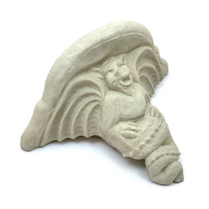 VINTAGE GARGOYLE SCONCE (4 Color Options): Durable Solid Stone Statuary. Perfect Home Decor Garden Accent. Outdoor Safe. Handcrafted U.S.A