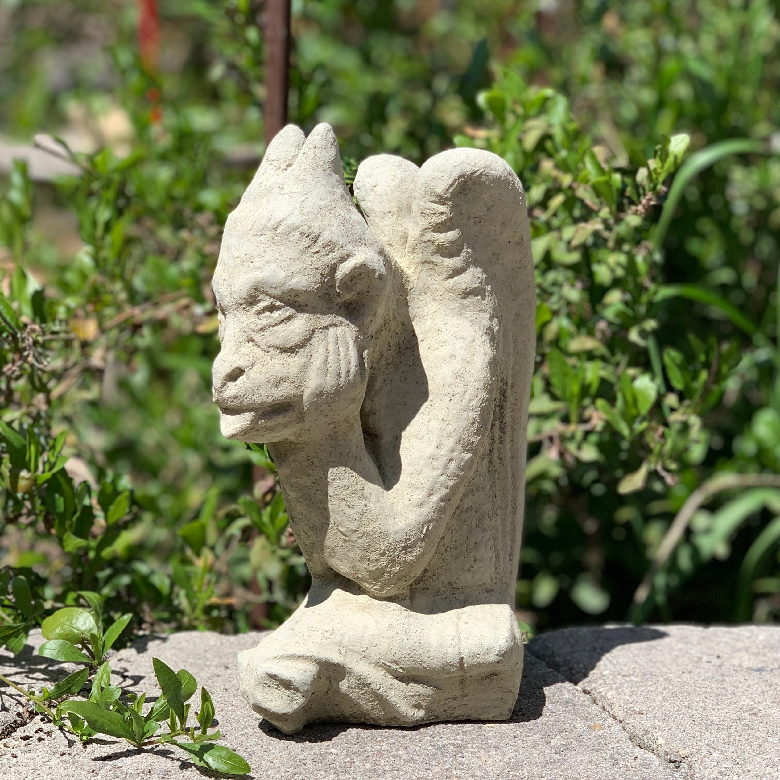 VINTAGE GARGOYLE STATUE C Solid Durable Stone European Etsy België