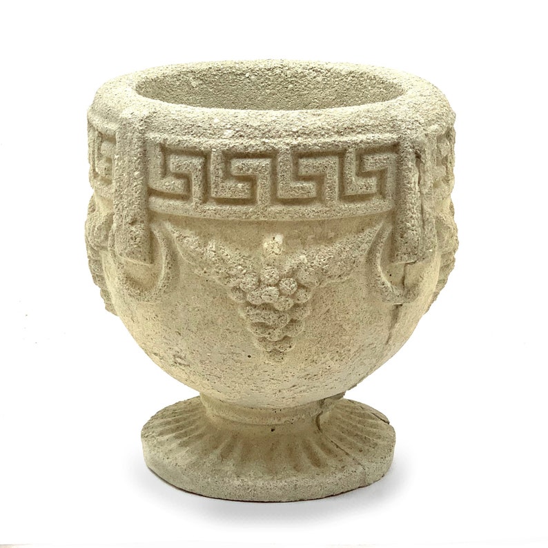 VINTAGE GRECIAN PLANTERS C Solid Durable Stone Urn. Will Etsy