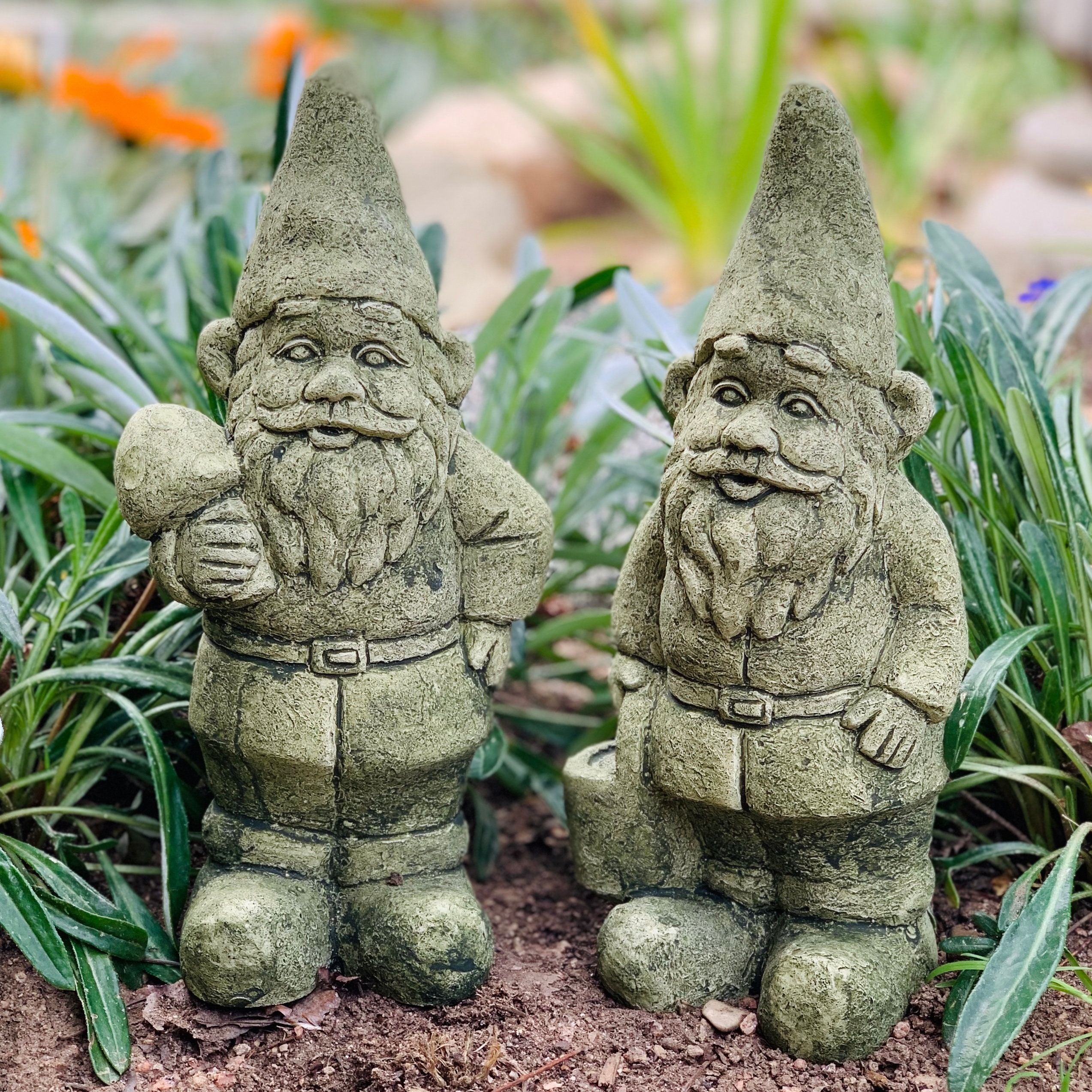 stone garden gnomes