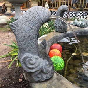 Statuette D'animal En Résine Pour Bassin Ou Piscine - Fontaines Décoratives, 16x12x10 Cm - Animation De Jardin