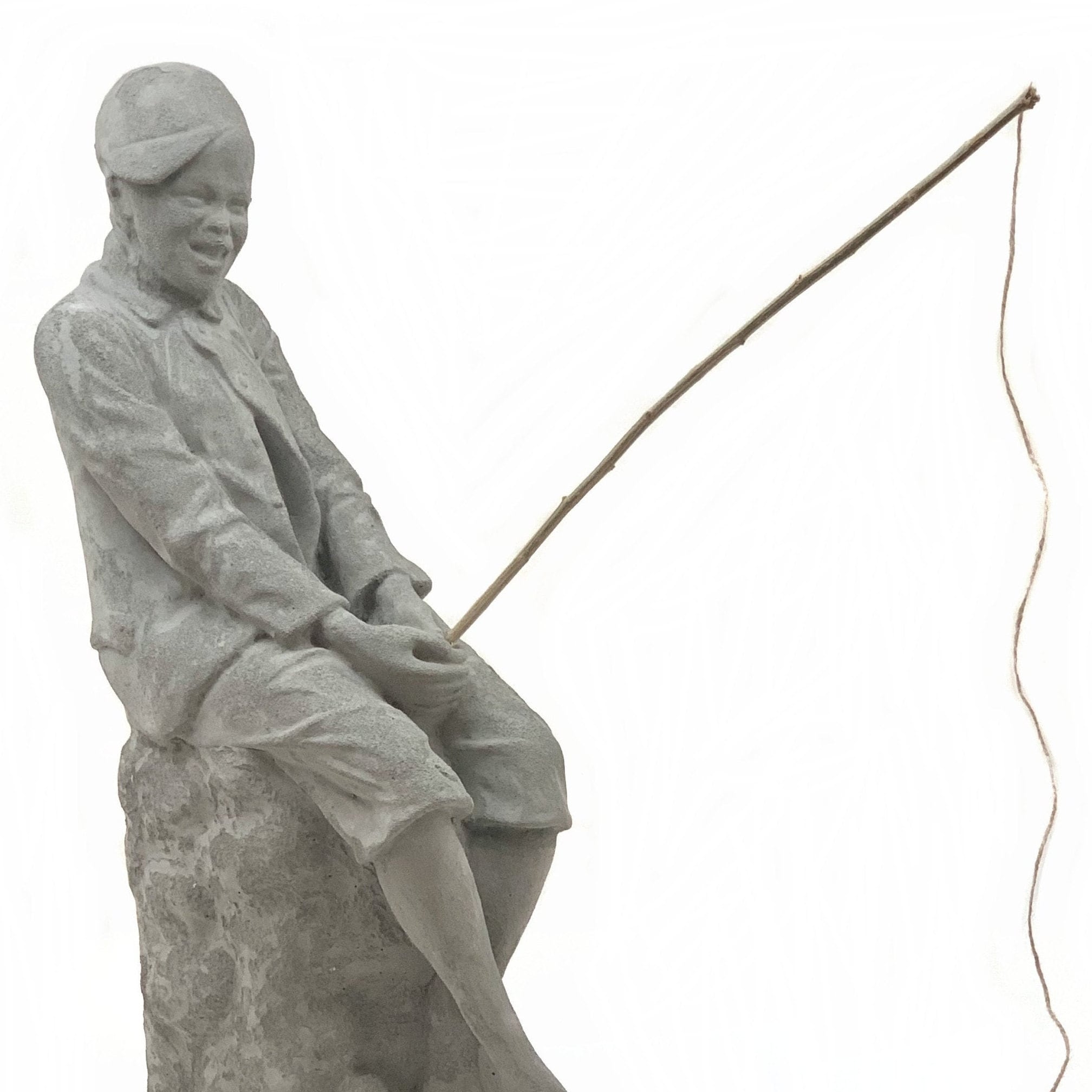 Man Fishing Statue 