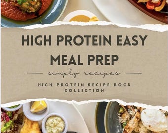 High Protein Meal Prep Recipes | 10 Easy Batch Cooking Meals with Macros | Weekly Meal Prep Cookbook PDF | Instant Digital Download
