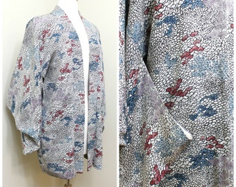 Japanischer Haori. Seidenjacke. Japanischer Mantel. Seide Haori. Damen Haori. Kimono Jacke. Seidenmantel. Japanische Jacke. Japanischer Mantel.