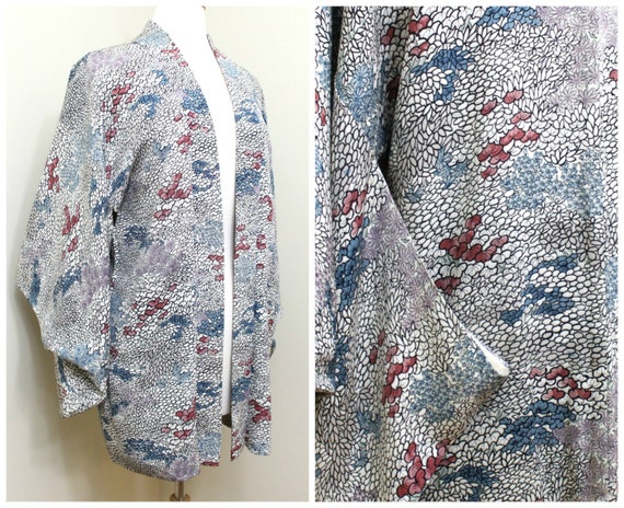 Japanese Haori. Silk Jacket. Japanese Coat. Silk … - image 1