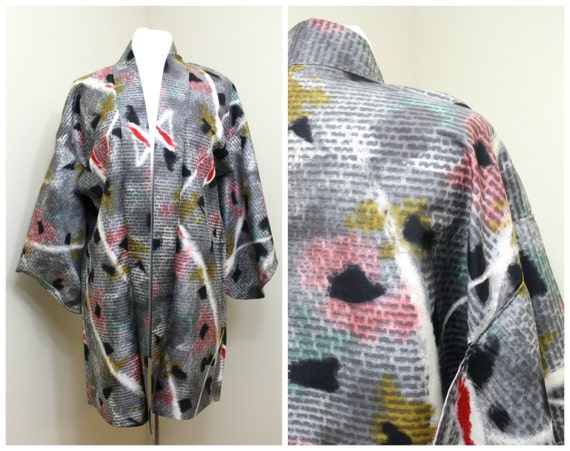 Japanese Haori. Silk Jacket. Japanese Coat. Silk H