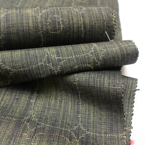 Kuno Tsumugi Cotton. Japanese Ikat Fabric. Traditional Kimono Bolt. Ref: 1953 image 3