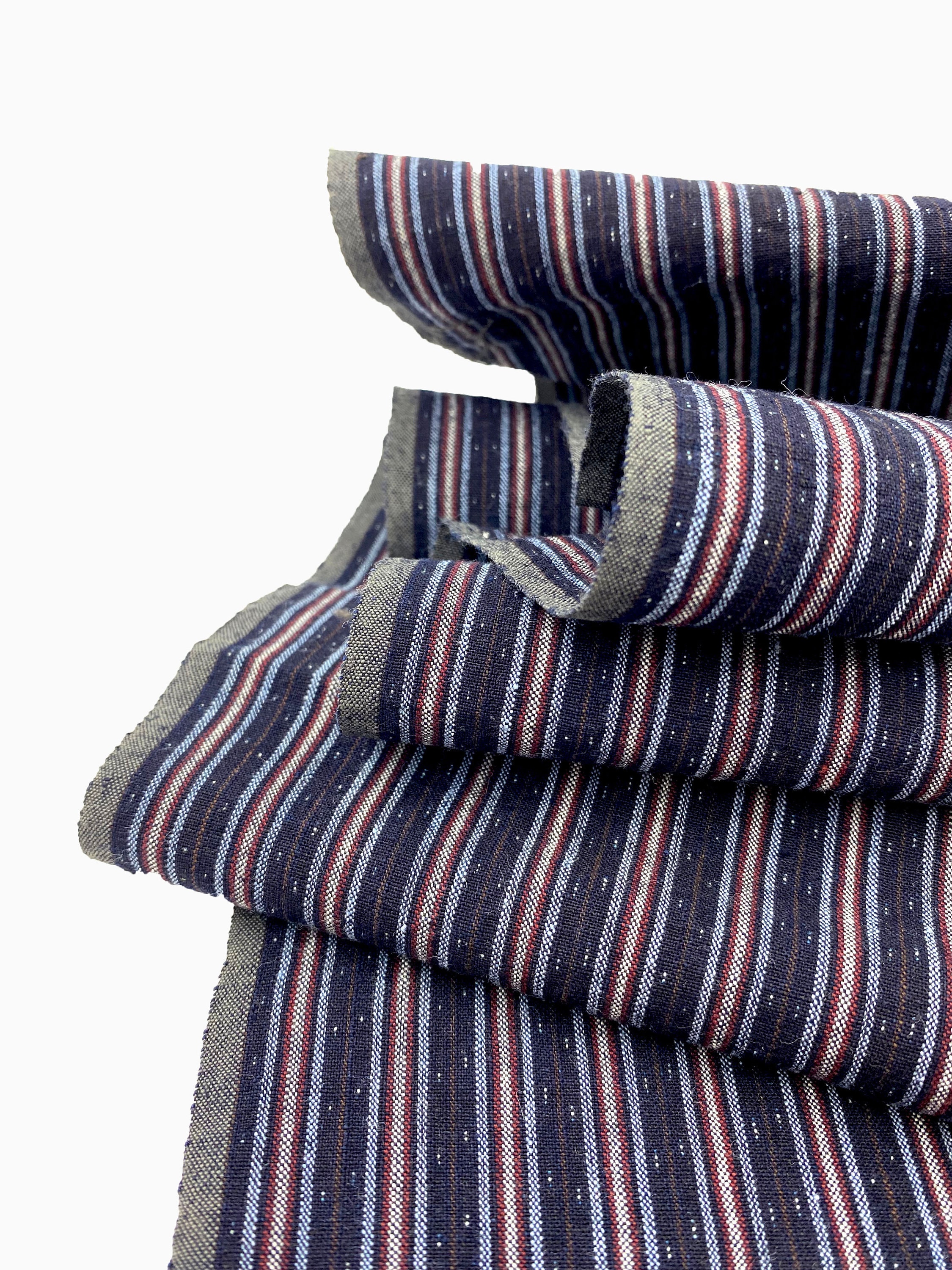 Japanese Fabric. Japanese Cotton. Japanese Ikat. Striped Cotton. Quilting Cotton. Hand Woven