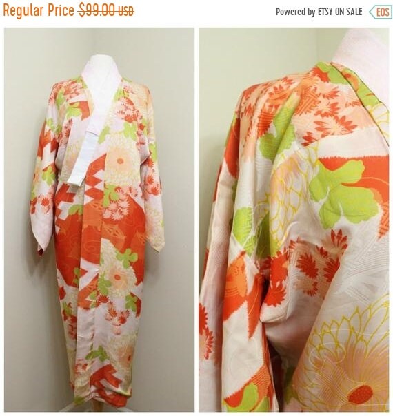 40% OFF Japanese Juban. Silk Kimono. Silk Robe. Ja