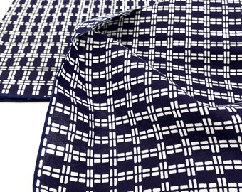 Full Fabric Bolt for Traditional Clothing Ref: 1608A Japanese Vintage Indigo Yukata Cotton Hand Dyed Indigo.