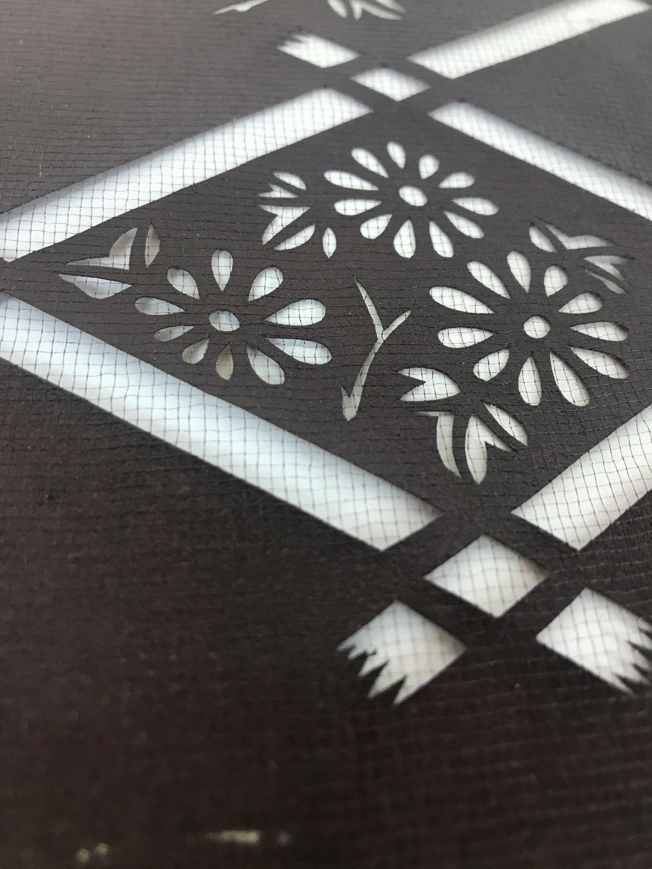 Katagami. Japanese Stencil. Fabric Stencil. Katazome Stencil. Antique