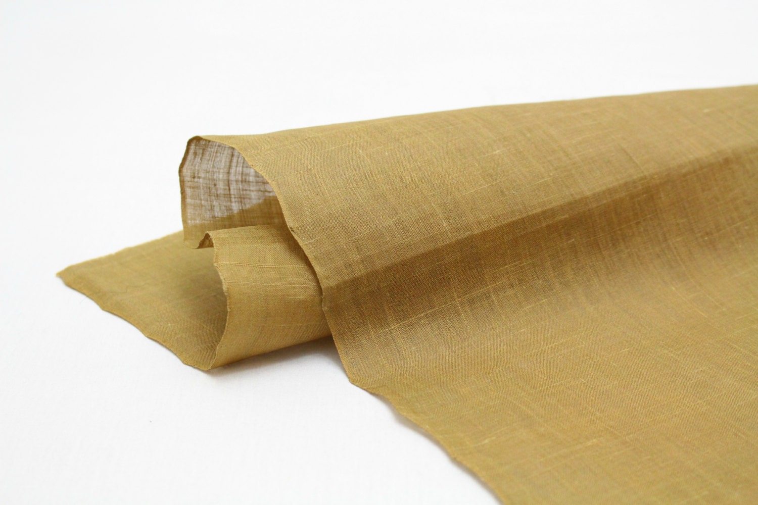 Artisan Hemp. Natural Dye Hand Loomed Japanese Linen Fabric. (Ref 109)
