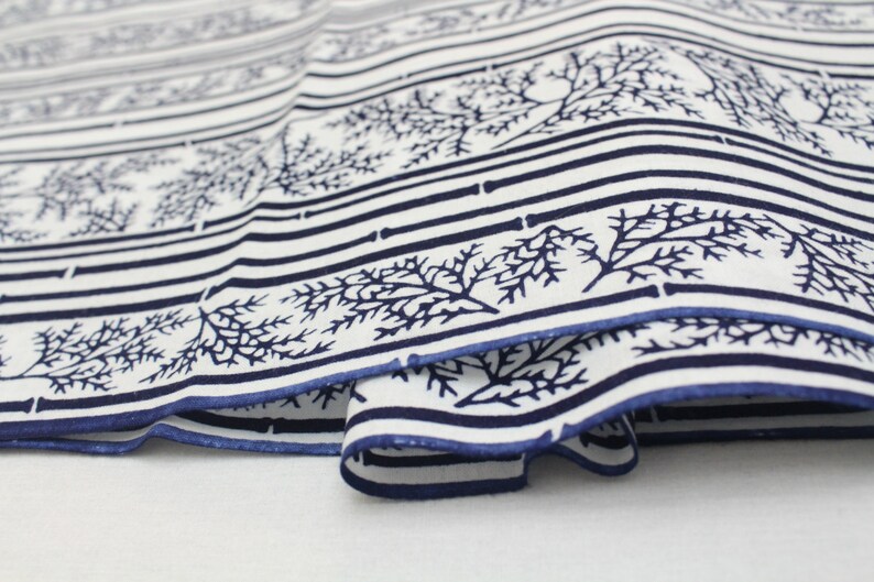 Full Fabric Bolt for Traditional Clothing Ref: 1608A Japanese Vintage Indigo Yukata Cotton Hand Dyed Indigo.