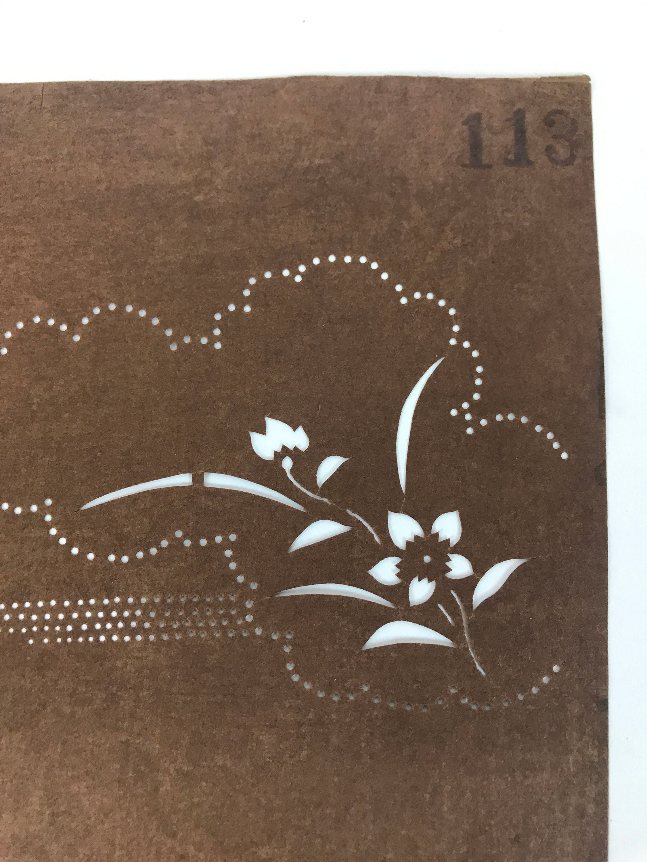 Katagami. Japanese Stencil. Fabric Stencil. Katazome Stencil. Antique
