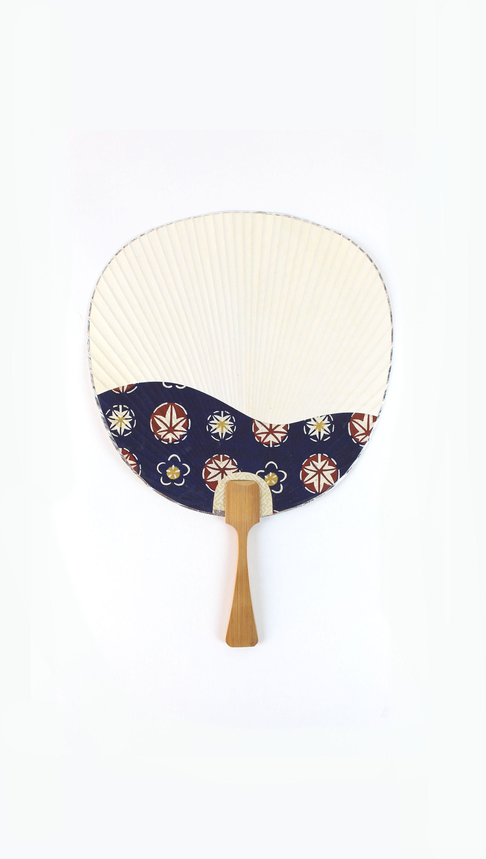 Uchiwa. Vintage Japanese Fan. Paper and Bamboo Fan. Japanese ...