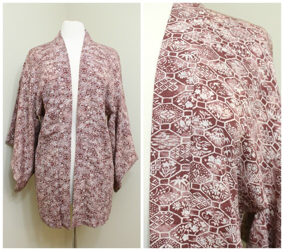 Japanese Haori. Silk Jacket. Japanese Coat. Silk H