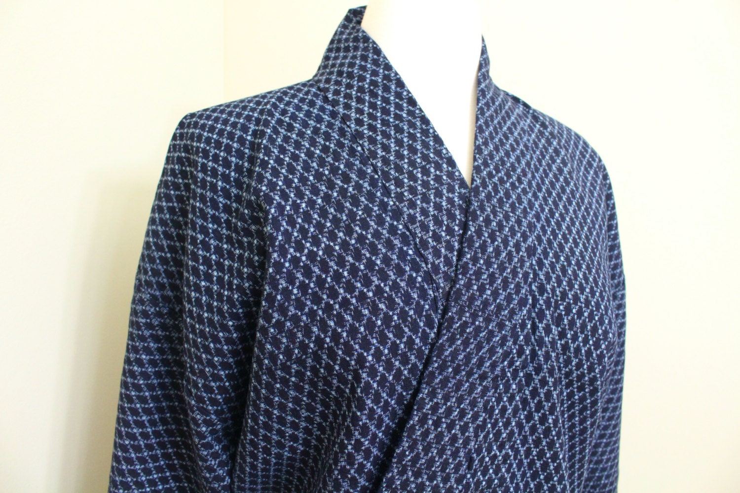 Japanese Kimono. Vintage Kimono. Japanese Indigo. Japanese Ikat. Ikat ...