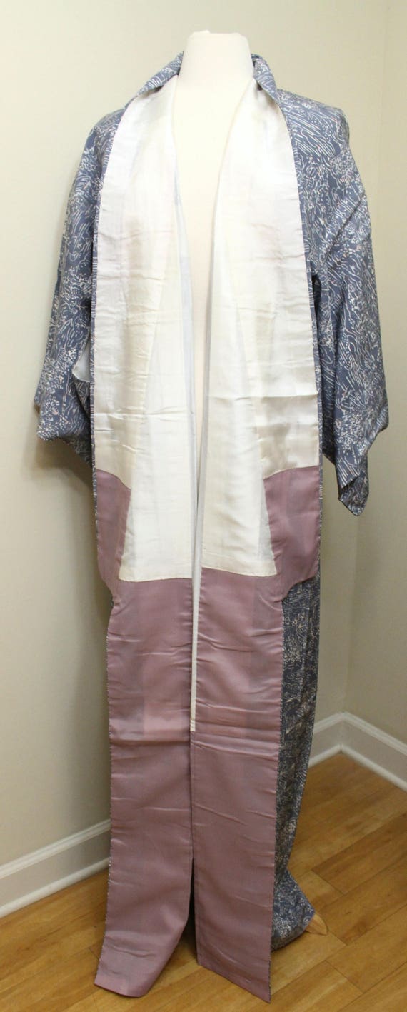 Japanese Kimono. Vintage Kimono. Lilac Kimono. Wo… - image 6