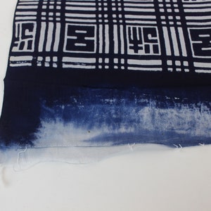 Vintage Japanese. Yukata Bolt. Blue and White. Geometric Cotton. Japanese Cotton. Geometric Fabric. Japanese Indigo. Indigo Cotton. 2084 image 5